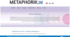 Desktop Screenshot of metaphorik.de